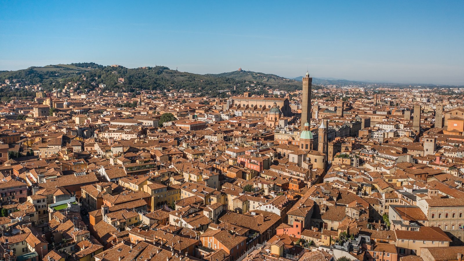 Aerial view of Bologna